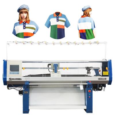 China Custom Yarn Automatic Knitting Machine Crochet Jersey Making Terry Fabric Double System for sale
