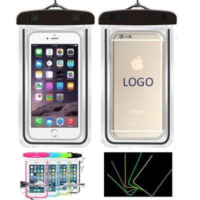 China Noctilucent Waterproof Phone Pouch Water Resistant Cellphone Bag for sale
