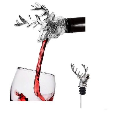 China Cabeza de encargo de Logo Animal encima del canalón de Pourer del vino de Pourer en venta
