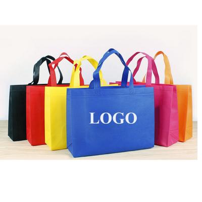 China Non Wove Grocery Tote Bags Large Reusable Colorful Custom Logo for sale