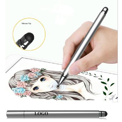 China 2 In 1 Aluminium Alloy Capacitive Stylus Pen Universal Touch Screen Pen for sale