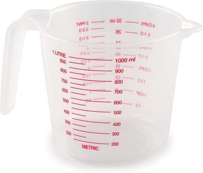 China Custom Brand  Logo Imprinted Products 250ML Plastic Measuring Cup for sale