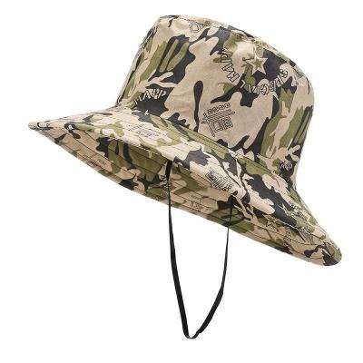 China Camouflage Custom Logo Hats Sun Protection Fashionable  Adjustable for sale