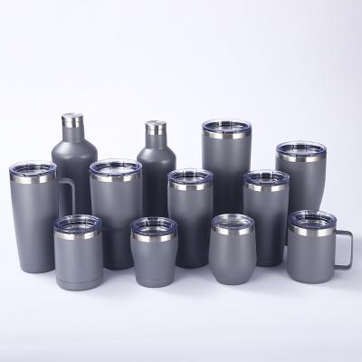 China Custom Logo Imprint  Vacuum Insulated Coffee Mug  Travel Mug with Leak-Proof Lid Sport Water Bottle Travel Mugs for sale