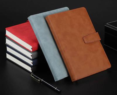 China Custom Soft Touch Business Personalized Journal Notebooks With Buckle Leather Lined for sale