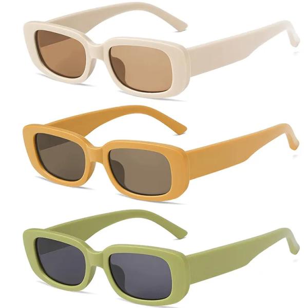 Quality Classical Retro Women Fashion Square Sun Shades Vintage Rectangle Sunglasses for sale