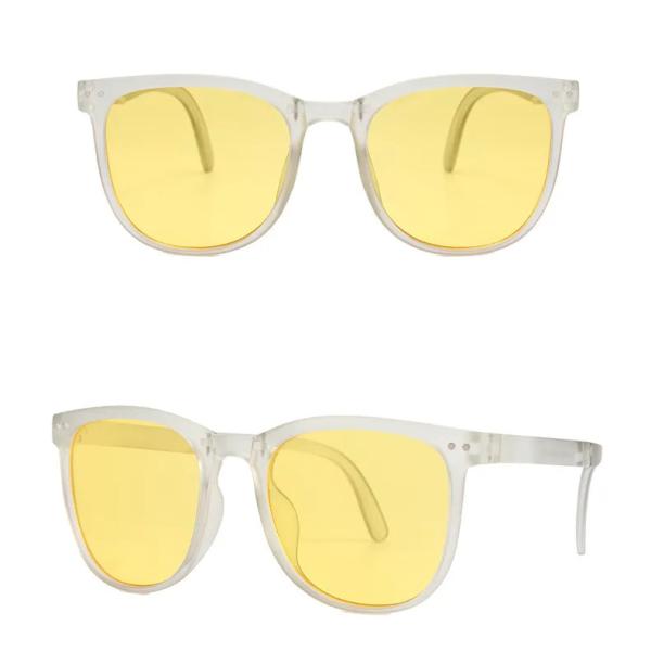 Quality Plastic Foldable Sun Protection Glasses Custom Brand Logo Printing for sale