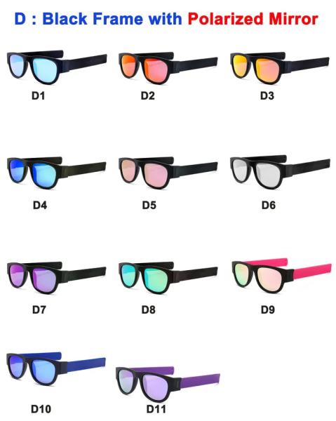 Quality Outdoor Slap Folding UV Blocking Sunglasses Custom Logo Shades for sale