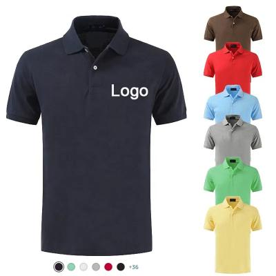 China Desinfecção seca rápida de Polo School Plain Cotton Polyester dos t-shirt do algodão do esporte do golfe respirável à venda