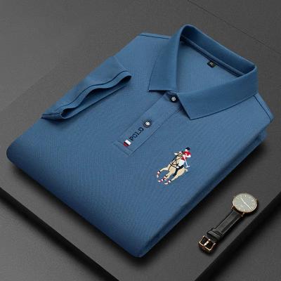 China Men Polyester Cotton Tee Shirts Customized Logo Man Golf Polo T Shirt Embroidery for sale