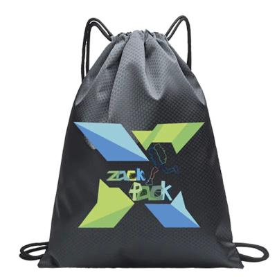 China 210D / 420D Nylon Waterproof Drawstring Backpack Polyester Sports Storage bag for sale
