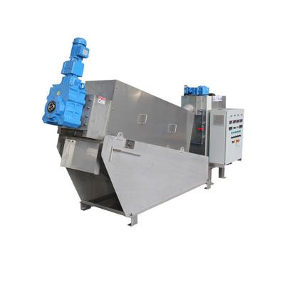 China SUS304 Deshidratador de prensa de tornillo Sistema de deshidratador de lodo para deshidratación de lodo en venta