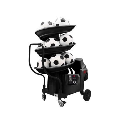 China 15 Balls Siboasi Football Throwing Machine Soccer Ball Pitching Machine For Player for sale