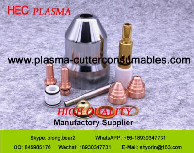 China Materiales consumibles termales de la máquina del plasma de la dinámica del OEM para la máquina del cortador del plasma de KOMATSU en venta