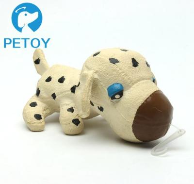 China Eco - Friendly Squeaker Latex Pet Toys PP Cotton Stuffed Dog With Tail for sale