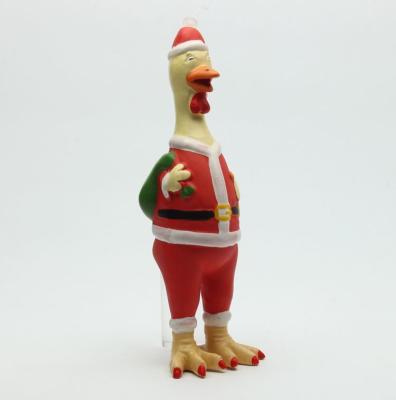 China Professional Chew Latex Rubber Chicken Dog Toy Environmental Friendly for sale