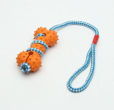 中国 骨の形頑丈な犬ロープのおもちゃのクリーニング犬のおもちゃによってカスタマイズされる色 販売のため