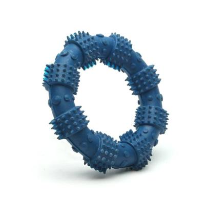 Chine Taille en caoutchouc ronde professionnelle du jouet 12,5 cm de brosse à dents de chien de jouets de mastication à vendre