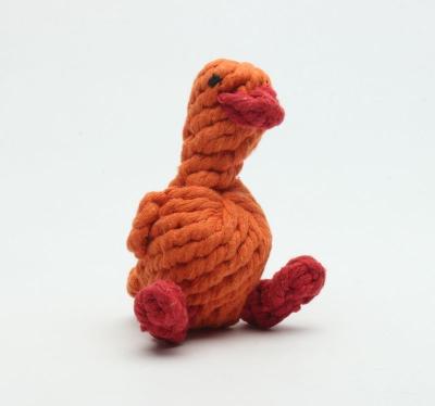 Chine L'animal familier durable de canard mignon joue des jouets de corde pour le poids unique de la conception 84g de chiots à vendre