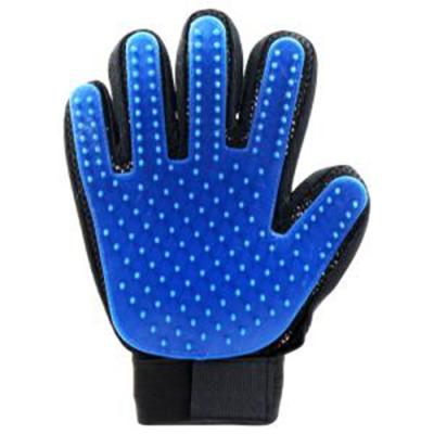 China Massage Pet Grooming Glove / Efficient Pet Mitt Brush Customized Color for sale