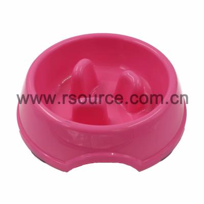 China High Quality Eco Friendly Anti Skid Natural Straw Plastic slow feed dog bowl Dog Bowl for sale