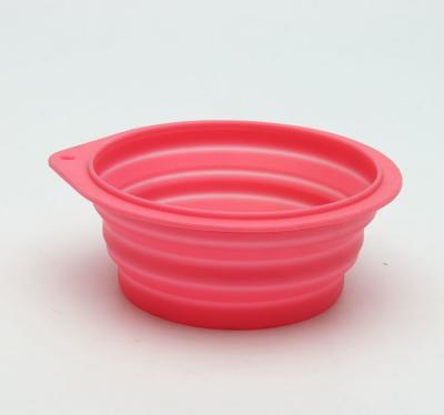 China Colorful Silicone Dog Travel Water Bowl  Eco - Friendly Customized Size for sale