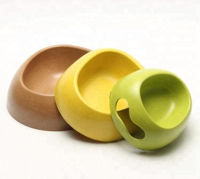 China Biodegradable Bamboo Pet Bowl Feeders Environment Friendly Unique Design for sale