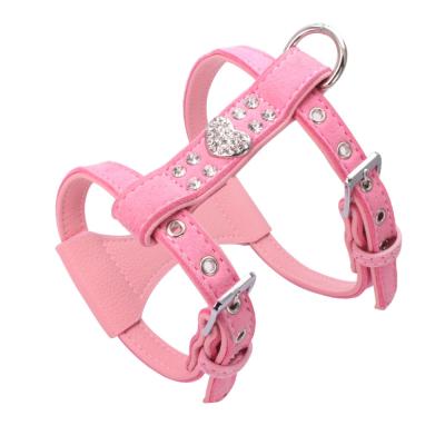 China Reversible No Pull Glass Shape Tiny Dog Harness / Working Dog Harness Fashion Design for sale