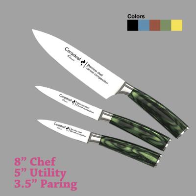 中国 Cerasteelのナイフの全セット（3.5