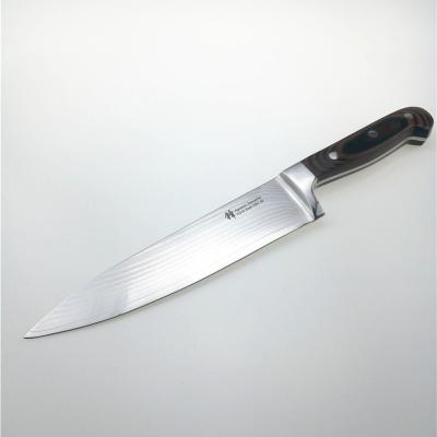 Китай Ручка Пакка 7,5 ножей шеф-повара Дамаска японца кухонных ножей дюйма изготовленных на заказ красная деревянная продается