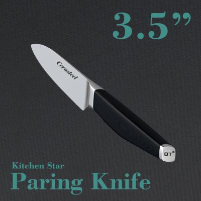 China Cuchillo duradero de Cerasteel de la agudeza cuchillo de pelado de 3,5 pulgadas en venta