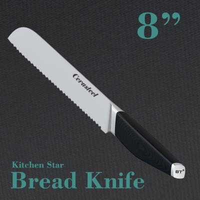China Wear Resistant Cerasteel Knife 8 In Bread Knife for sale