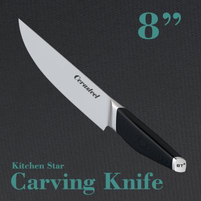 China Cuchillo de Cerasteel cuchillo de talla de 8 pulgadas con la manija de la fibra de vidrio G10 en venta