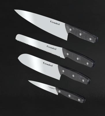 Chine Couteaux de cuisine pointus de Cerasteel/d'une manière élégante Shun Santoku Knife à vendre