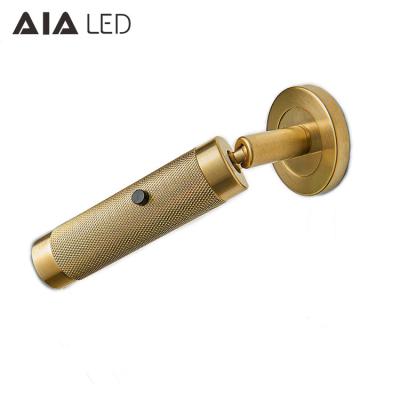 China Surface mounted gold adjustable led headboard wall light LED reading lamp/indoor led bed wall light for sale