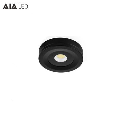 China Round 3W waterproof IP65 LED cabinet light surface mounted led jewelry spot light for showroom use for sale