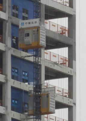 China Materieller Q345 Zahnstangentrieb-Stahlaufzug, SC200BG-Bau-Zahnstangenritzel-Aufzug zu verkaufen