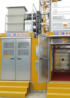 China Payload Capacity 3000Kg Rack & Pinion Hoist Cage Internal Size W1.5 M * L3.2 M * H2.35 M for sale