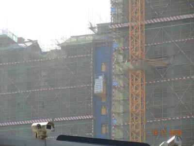 Chine Double passager du chantier de construction de cage 1.5m et grue matérielle à vendre