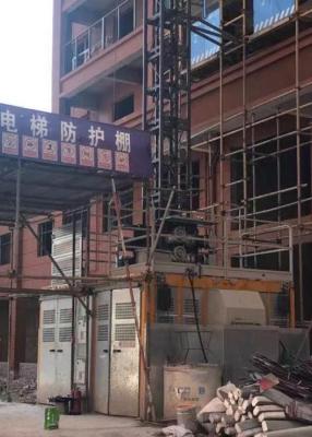 China Q355B Steel Rack And Pinion Mast Climb Elevator For Construction Site for sale