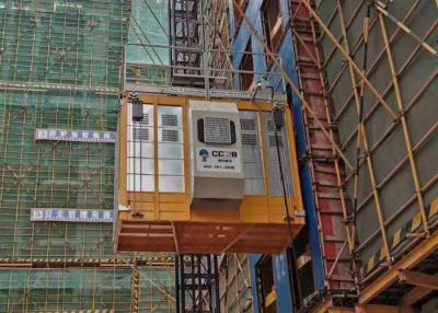China Velocidad del alzamiento 1000kg del pasajero de la construcción de la jaula del piñón VFD del estante sola en venta