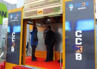 China Elevación VFD de la construcción del piñón del estante - con la puerta de ‘C’ en el lado largo de la jaula en venta