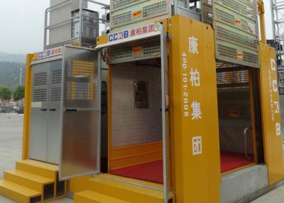 China Modularized 3 Door Man And Material Rack Pinion Elevator for sale