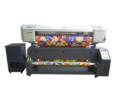 China Digital 100% Polyester Direct Sublimation Textile  Printer With Dual Cmyk Color 1440 Nozzles for sale