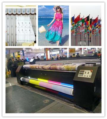 China 3.2m Width No Pinch Roller Fabric Inkjet Printer For Dye Sublimation Silk Cotton Polyester for sale