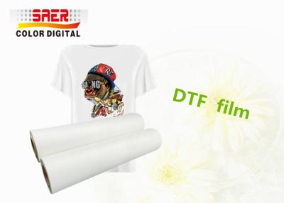 China 60cm Width PET DTF Transfer FIlm Roll To Roll For Textiles for sale