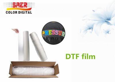 China 0.30 X 100M DTF Film Inkjet Cold Peel Heat Transfer Printing Film for sale