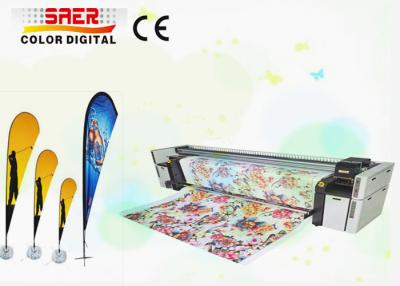 China Beach Flag / Tear Drop Flag Fabric Printing System Machine Dual CMYK for sale