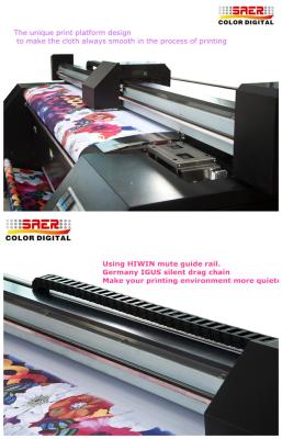 China Definição máxima direta da tinta 1400DPI do pigmento da sublimação do plotador da tela do poliéster à venda