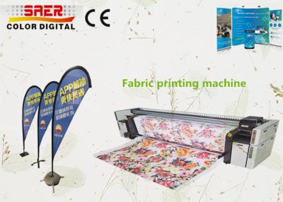 China Curtain Fabric / Wallpaper Fabric Printing Machine 1800DPI Resolution for sale